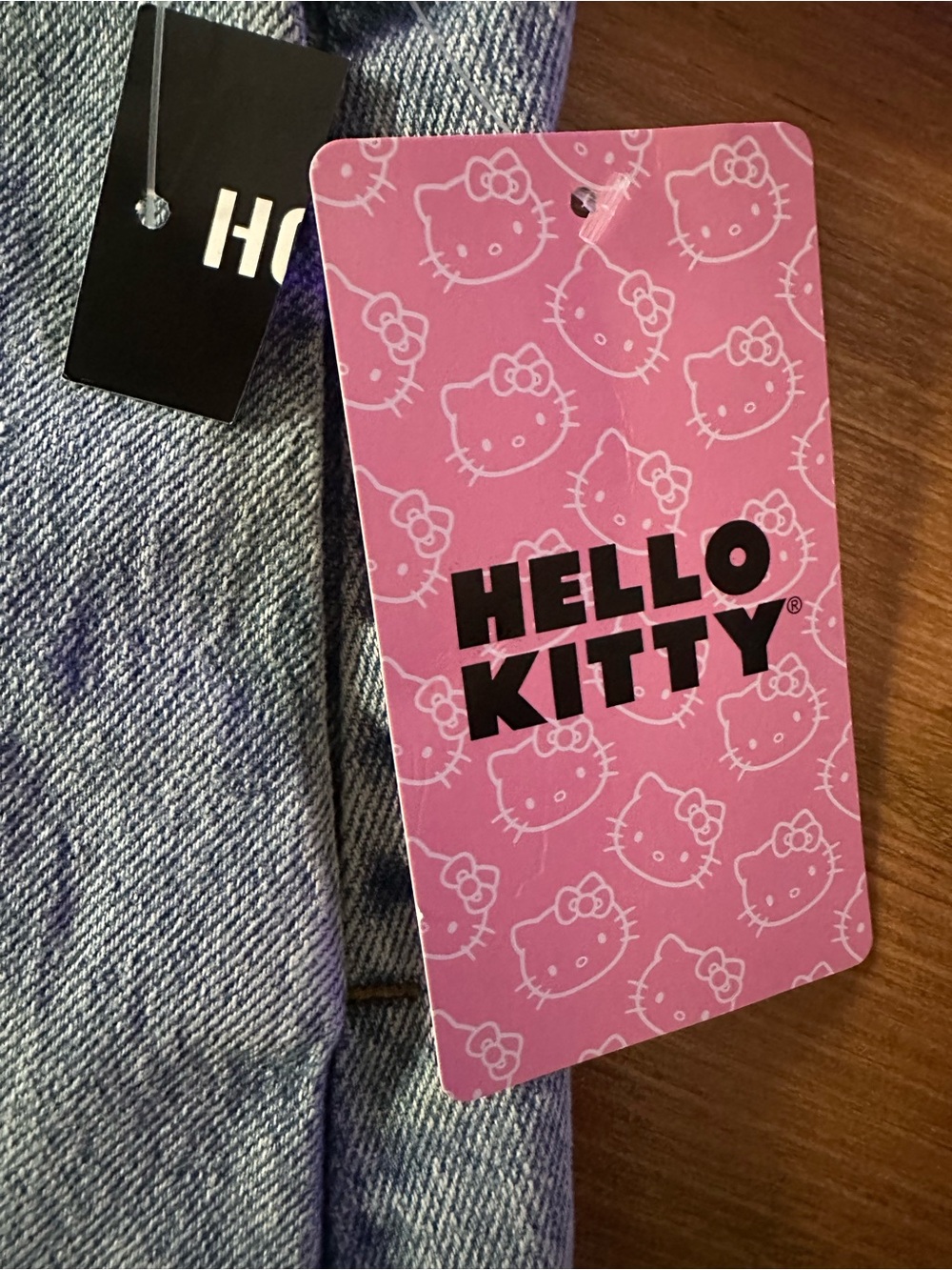 Hello Kitty Blue Denim Skirt with Pink Details - Picture 7 of 13